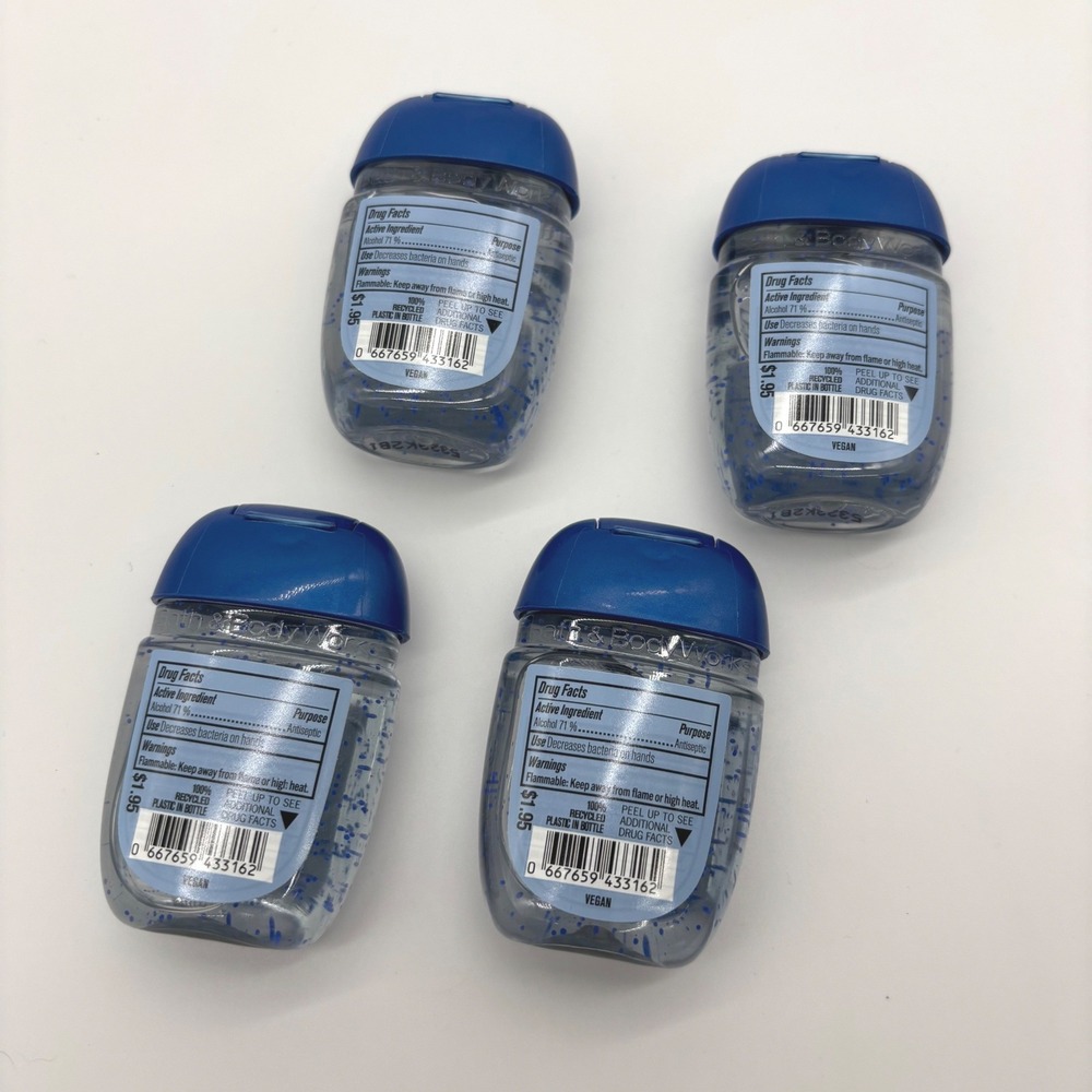 Bath & Body Works Hand Sanitizer 1 oz Blue Snow White Disney Princess 4pk - Picture 3 of 3